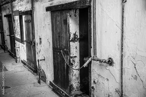 Entrance prison cells in a penitentiary © rmbarricarte