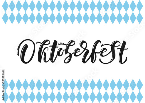 Oktoberfest hand drawn lettering.