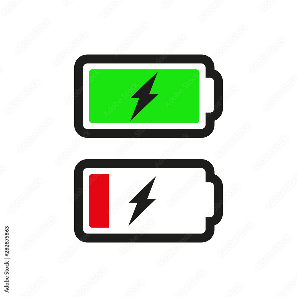 Charging icon. Simple vector illustration Charging icon. Simple vector illustration