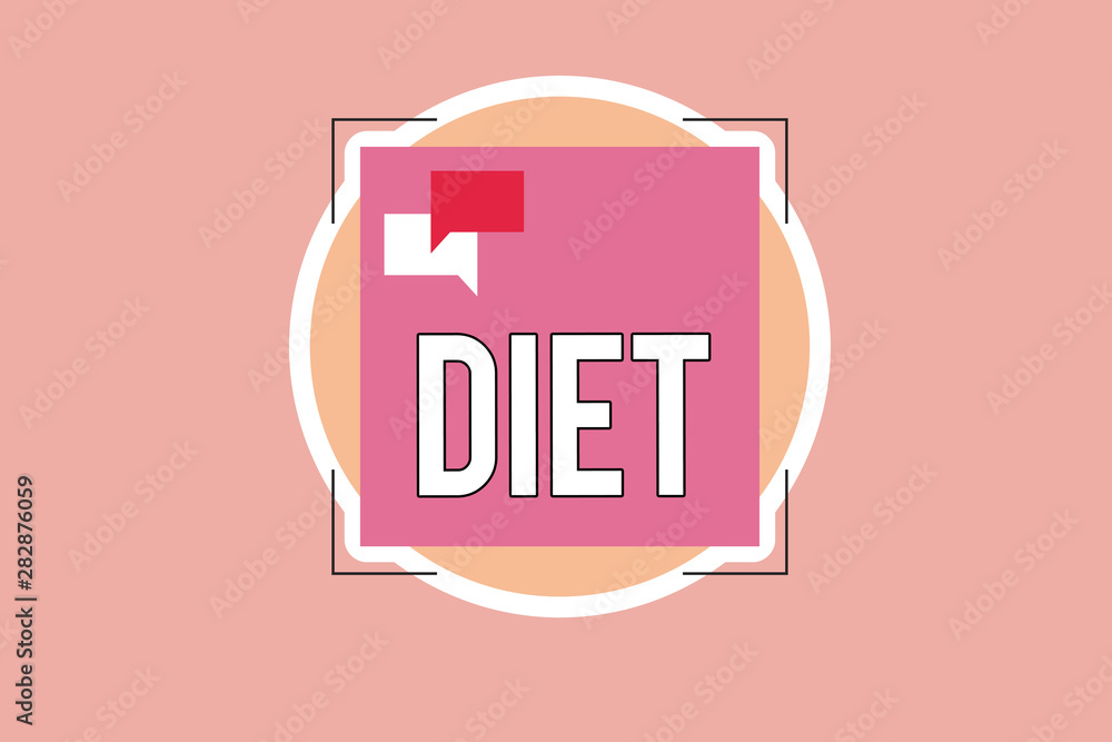 Writing note showing Diet. Business photo showcasing Healthy lifestyle Reduce food intake Vegetarian No to cholesterol. Writing note showing Diet. Business photo showcasing Healthy lifestyle Reduce food intake Vegetarian No to cholesterol.
