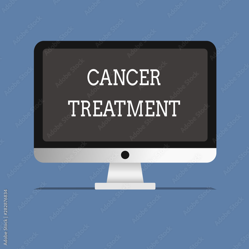 Word writing text Cancer Treatment. Business concept for Use of surgery, radiation and medications to cure cancer. Word writing text Cancer Treatment. Business concept for Use of surgery, radiation and medications to cure cancer.