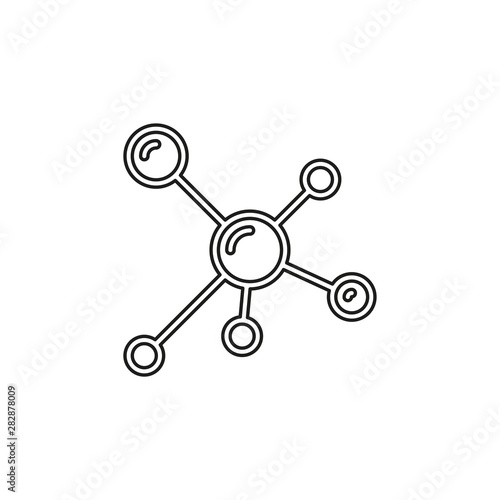 atom molecules vector icon