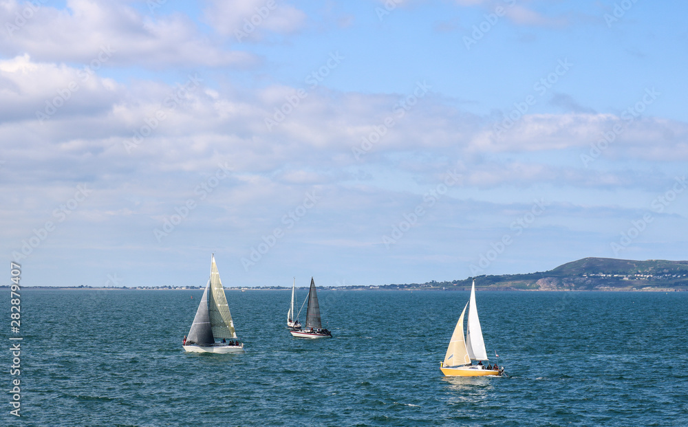 Fototapeta premium Sailboat on the sea
