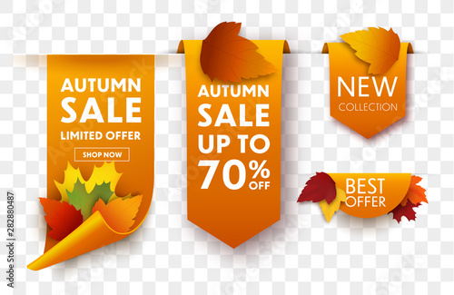 Autumn sale tags