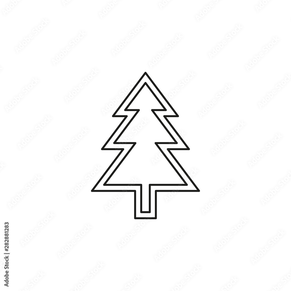 Christmas tree vector icon Christmas tree vector icon