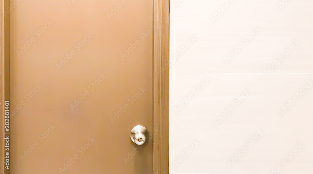 Background of a door and white wall Background of a door and white wall
