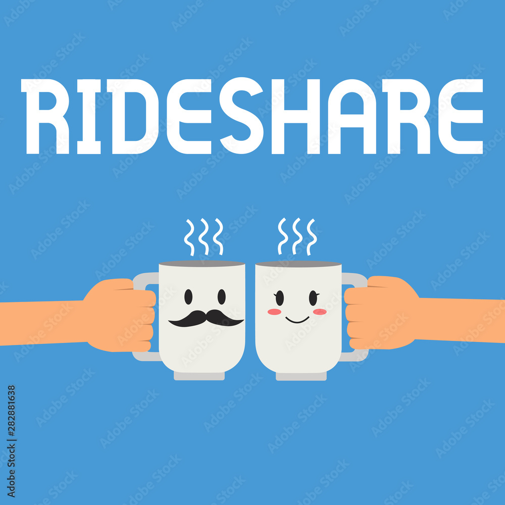 Writing note showing Rideshare. Business photo showcasing Sharing rides or transportation Carpool Online Taxi service. Writing note showing Rideshare. Business photo showcasing Sharing rides or transportation Carpool Online Taxi service.