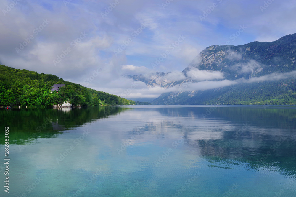 Lake Bohinj in Triglav national park, Slovenia, Europe