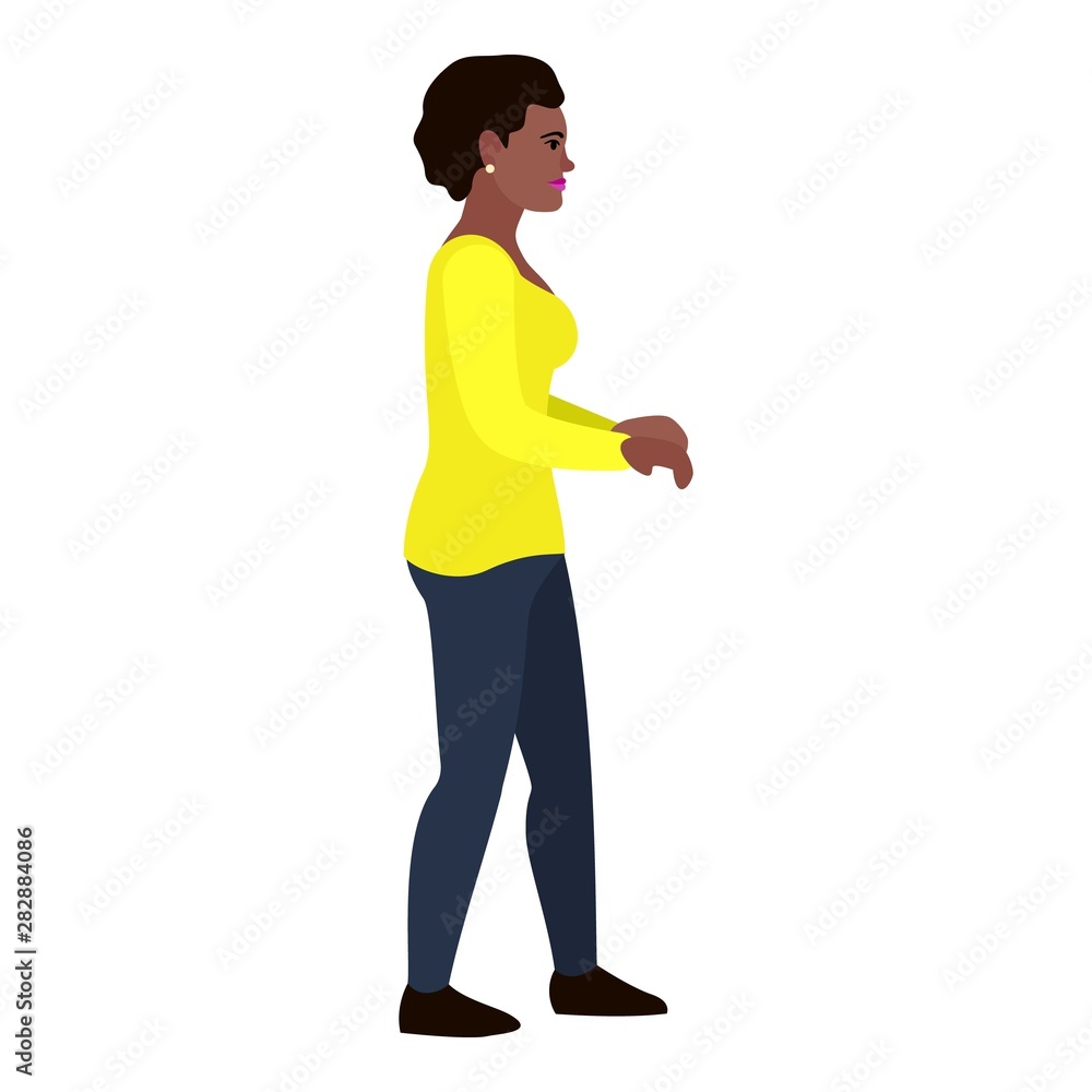 Afro american woman icon. Flat illustration of afro american woman vector icon for web design Afro american woman icon. Flat illustration of afro american woman vector icon for web design
