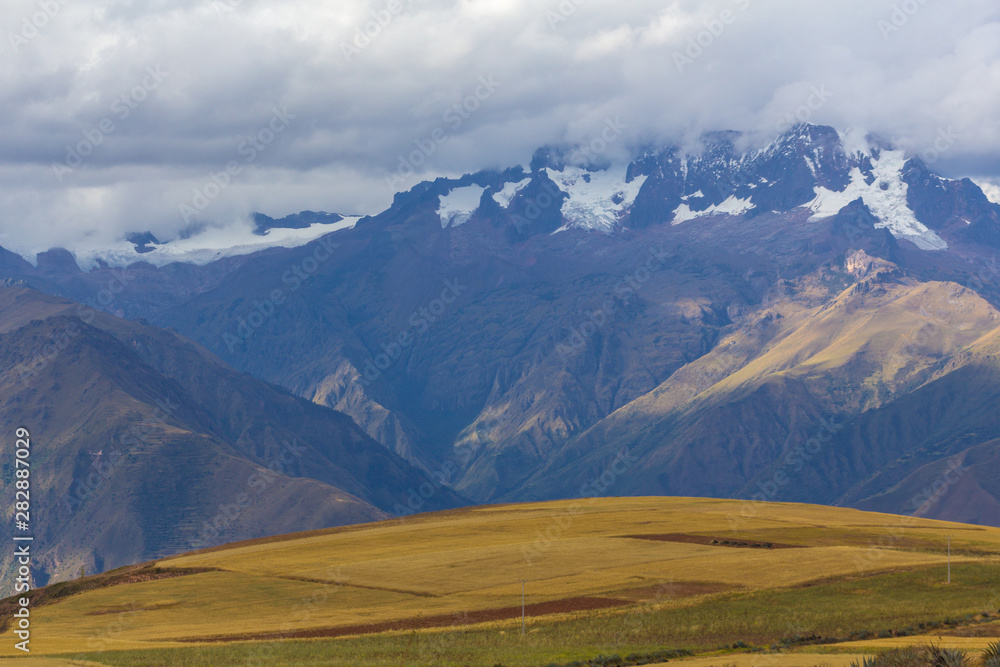 Landscape in the Sacred Valley of the Incas, Cusco, Peru.