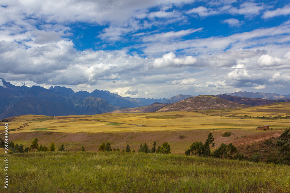 Obraz premium Landscape in the Sacred Valley of the Incas, Peru.