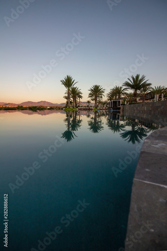 Swiming Pool Reflections at Sunrise