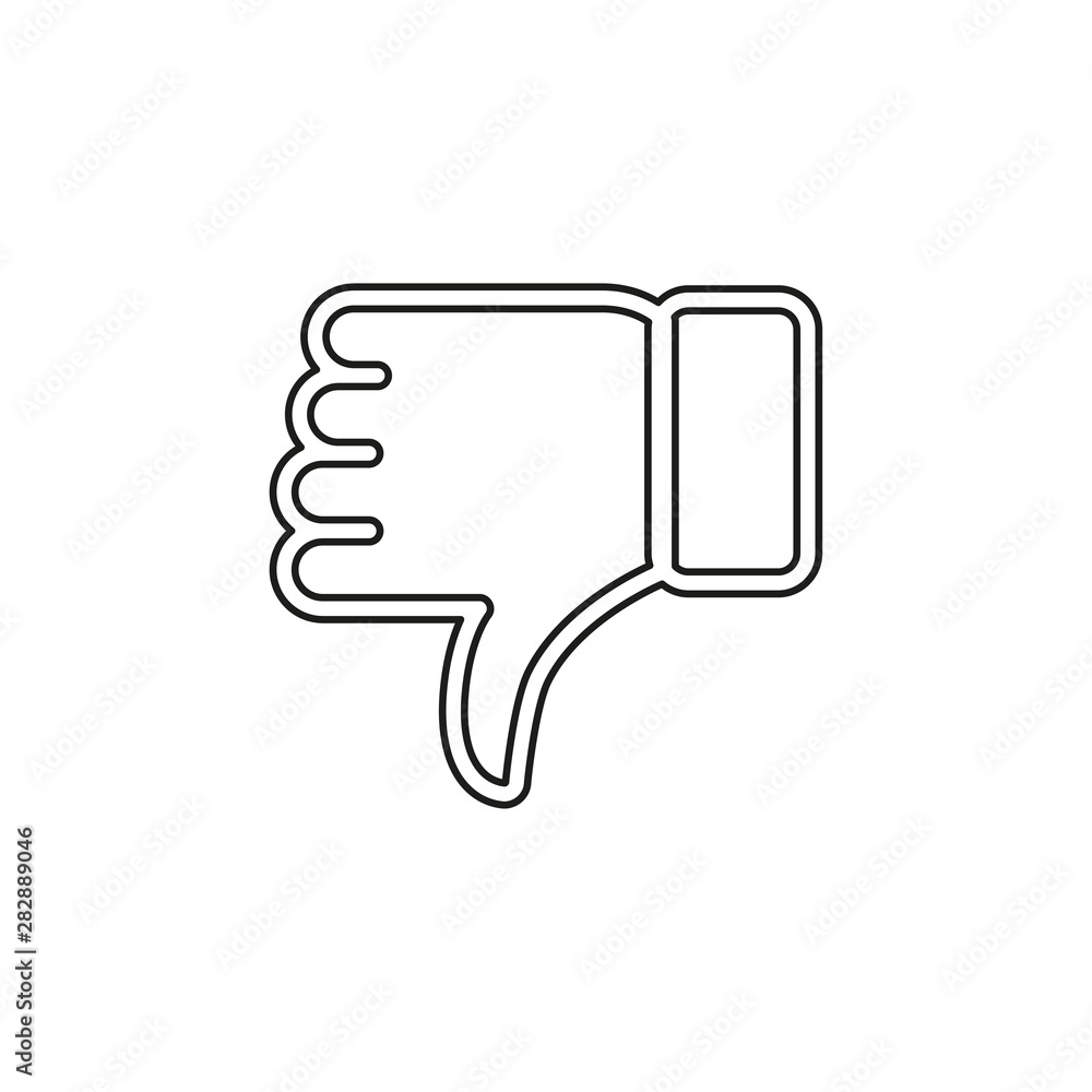 Dislike icon - thumb down button, bad symbol Dislike icon - thumb down button, bad symbol