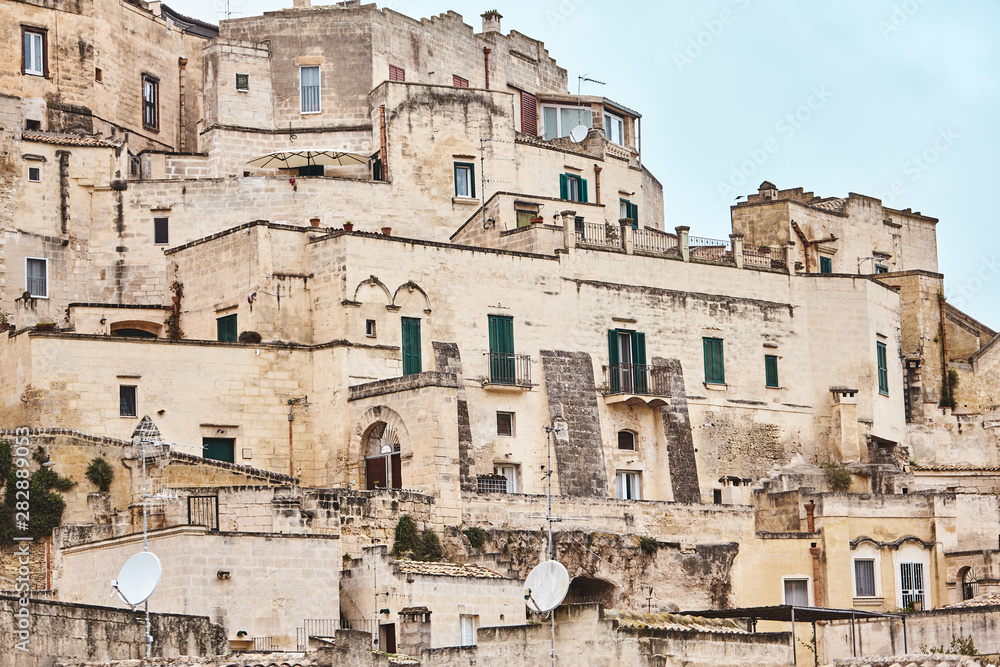 Breathtaking view of the ancient town of Matera, southern Italy.