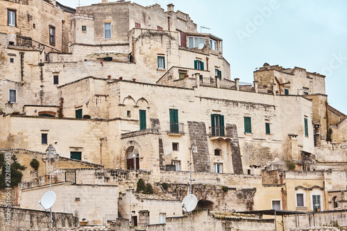 Breathtaking view of the ancient town of Matera  southern Italy.