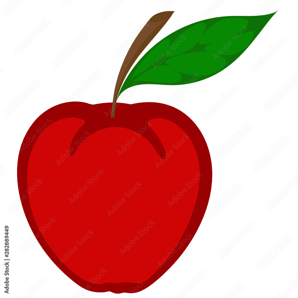 Fototapeta premium apple on white background