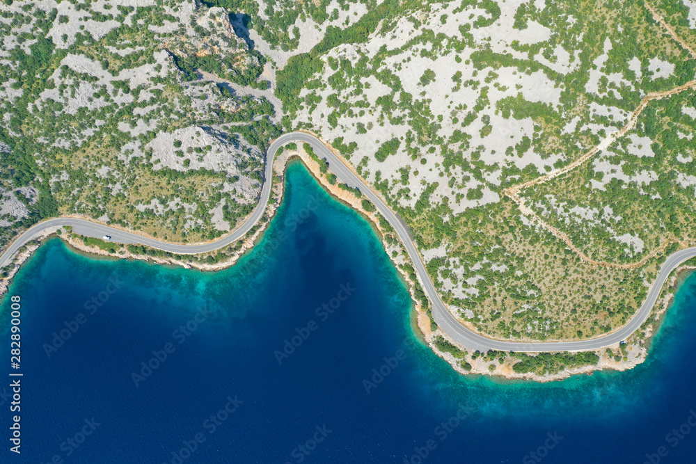 Birds Eye view on Dalmatia County, Croatia Birds Eye view on Dalmatia County, Croatia