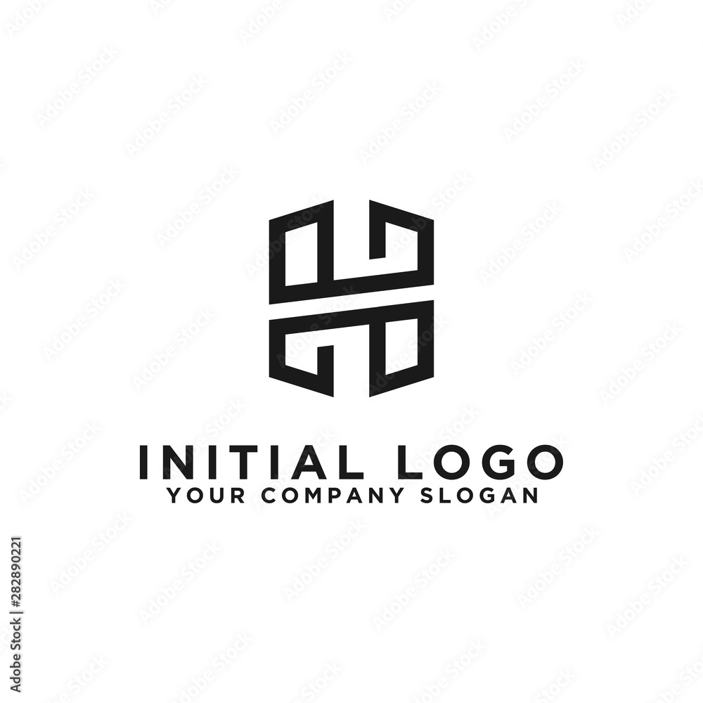Inspiring company logo designs from the initial letters of the H.-Vector logo icon