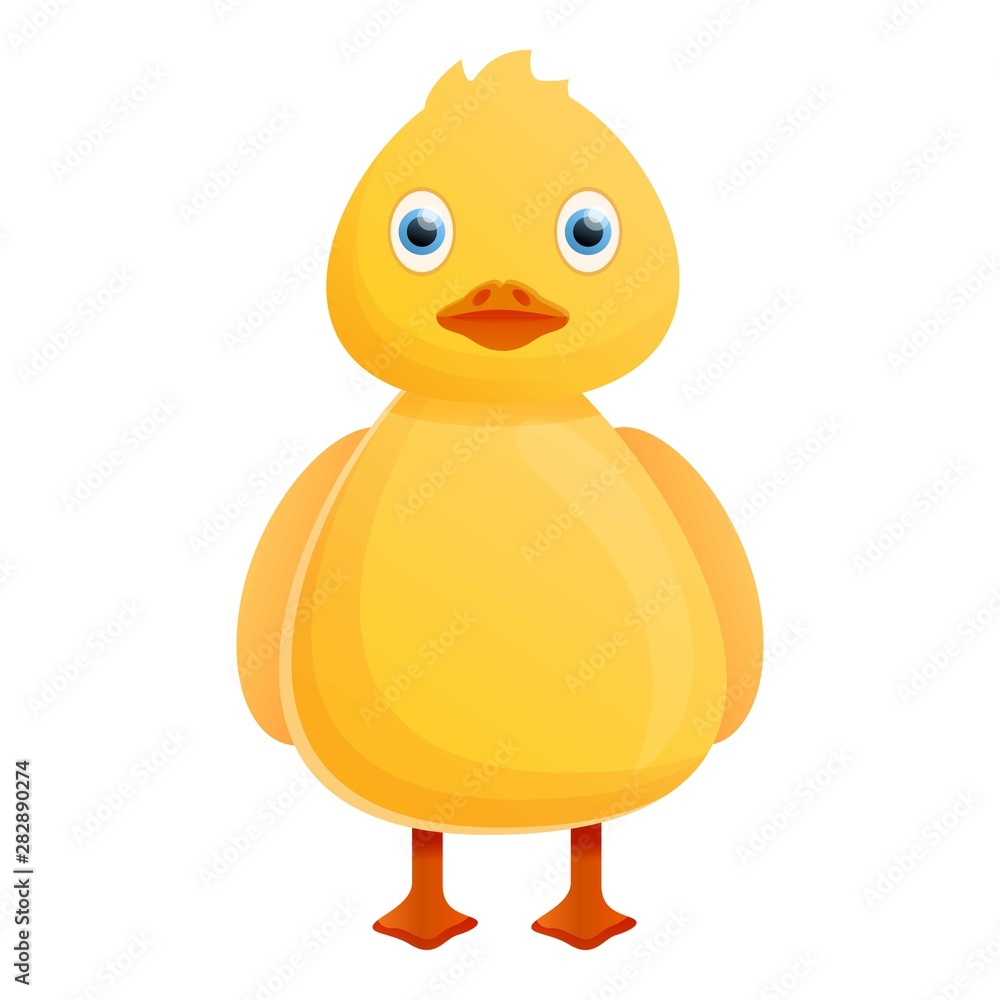 Fotografie Little yellow duck icon