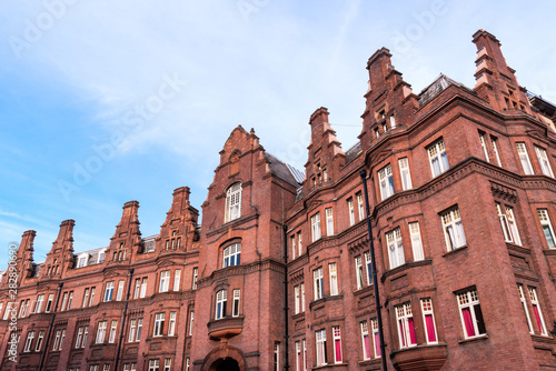 Traditional Brick Row Houses London England