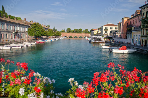 view of old town in garda lake italy © precinbe