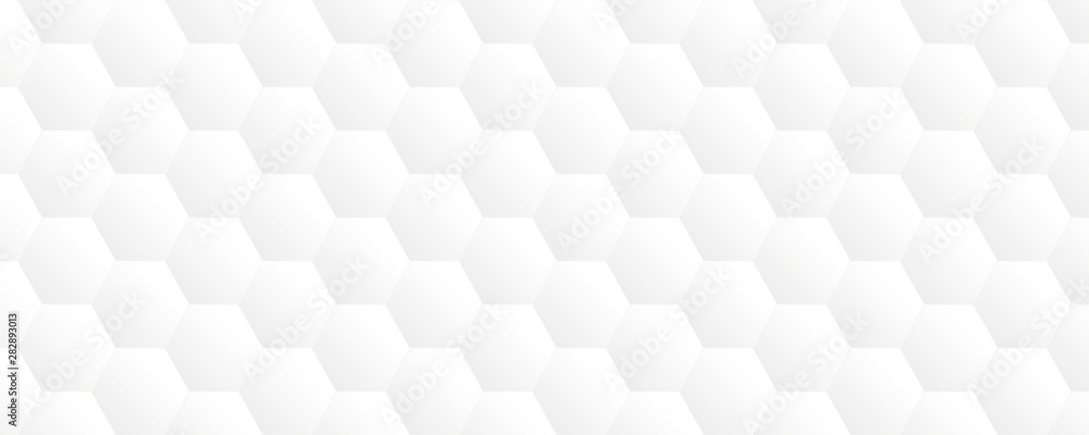 Naklejka premium bright white abstract honeycomb background vector illustration EPS10