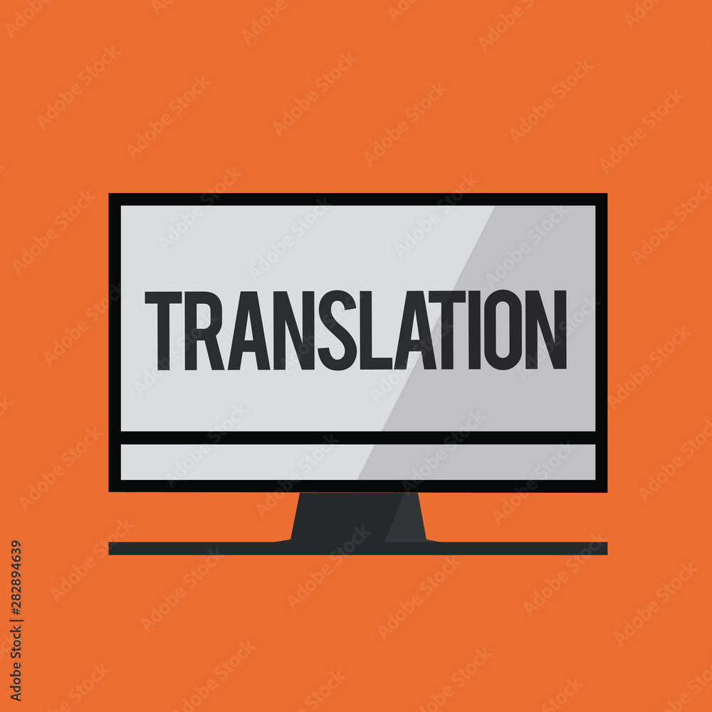 Word writing text Translation. Business concept for Process of translating words text from one language into another. Word writing text Translation. Business concept for Process of translating words text from one language into another.