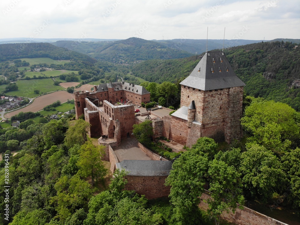 Burg Nideggen, Luftbild