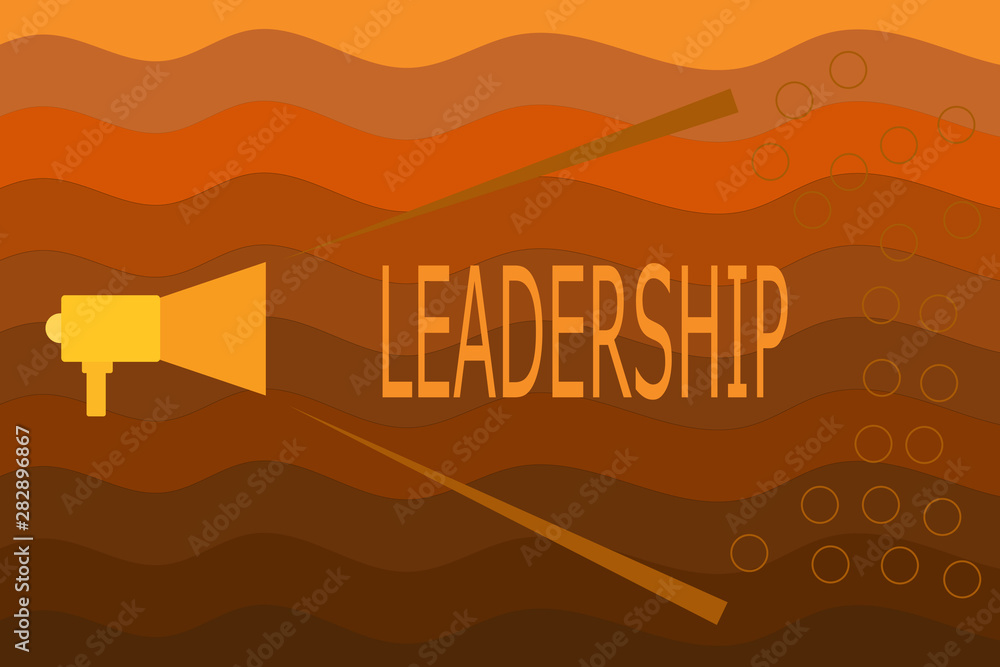 Text sign showing Leadership. Conceptual photo Ability Activity involving leading a group of showing or company. Text sign showing Leadership. Conceptual photo Ability Activity involving leading a group of showing or company.