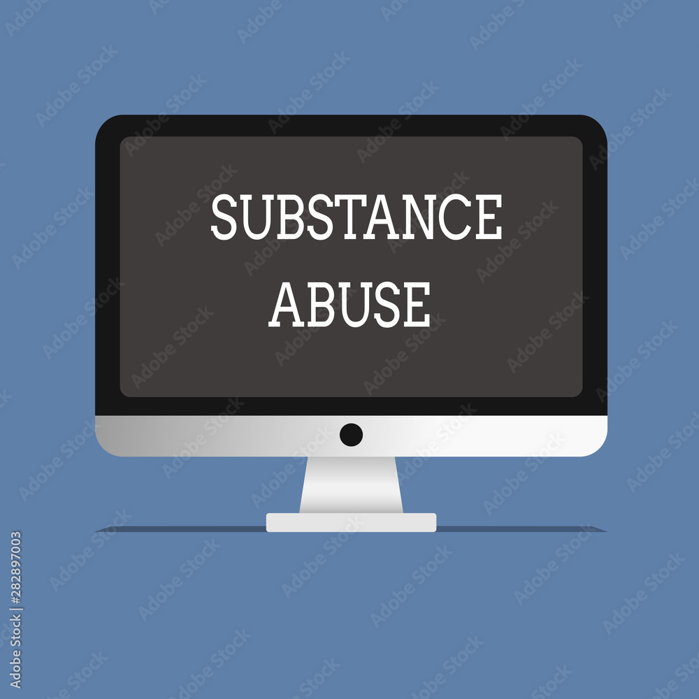 Word writing text Substance Abuse. Business concept for Excessive use of a substance especially alcohol or a drug. Word writing text Substance Abuse. Business concept for Excessive use of a substance especially alcohol or a drug.