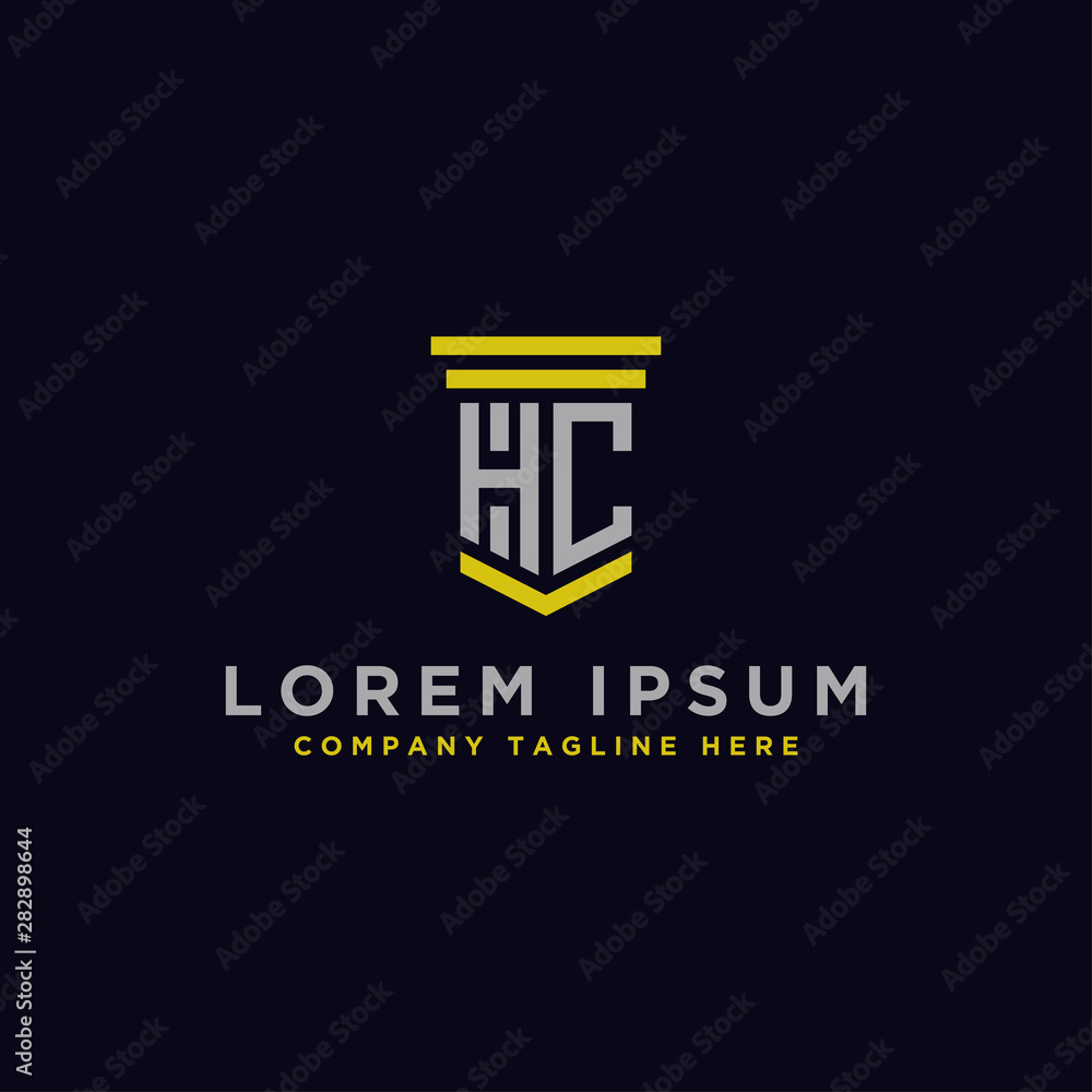 Inspiring company logo design from the initial letters to the HC logo icon. -Vectors Inspiring company logo design from the initial letters to the HC logo icon. -Vectors