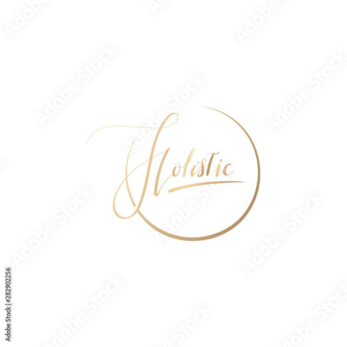 Handwritten holistic word design. Vector image.