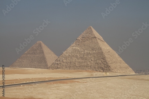 The Pyramids at Giza, near Cairo, Egypt