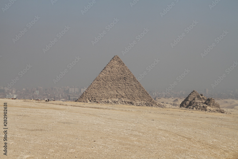 The Pyramids at Giza, near Cairo, Egypt
