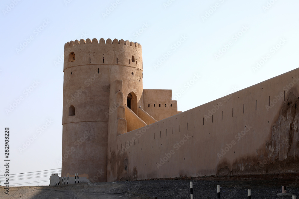 A turret of As Suwayq Castle in the town of As Suwayq on the Batinah coast northwest of the Oman capital Muscat, on 9 August 2017 A turret of As Suwayq Castle in the town of As Suwayq on the Batinah coast northwest of the Oman capital Muscat, on 9 August 2017