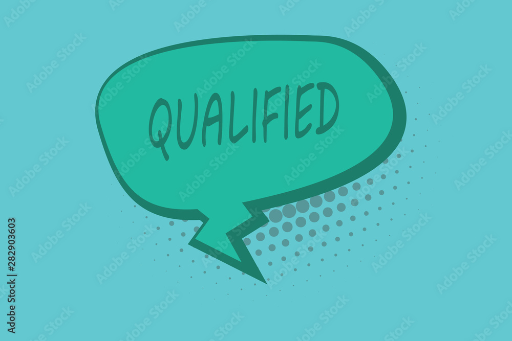 Conceptual hand writing showing Qualified. Business photo showcasing Officially trained to perform a particular job Certified. Conceptual hand writing showing Qualified. Business photo showcasing Officially trained to perform a particular job Certified.