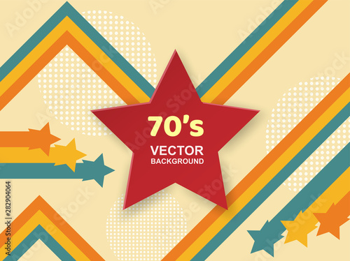 Abstract. 70s background, Vintage retro. vector.