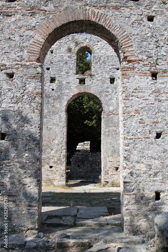 Ruins of the Roman-era Basilica at Butrint  southern Albania on Monday 2 September 2013