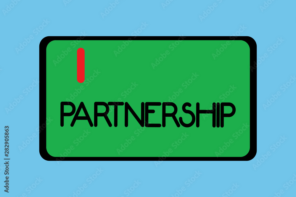 Handwriting text writing Partnership. Concept meaning Association of two or more showing as partners Cooperation Unity. Handwriting text writing Partnership. Concept meaning Association of two or more showing as partners Cooperation Unity.