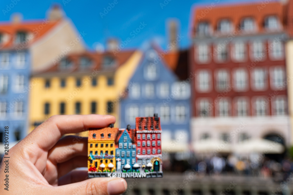 magnet souvenir at the Nyhavn in Copenhagen Denmark Stock Photo | Adobe  Stock