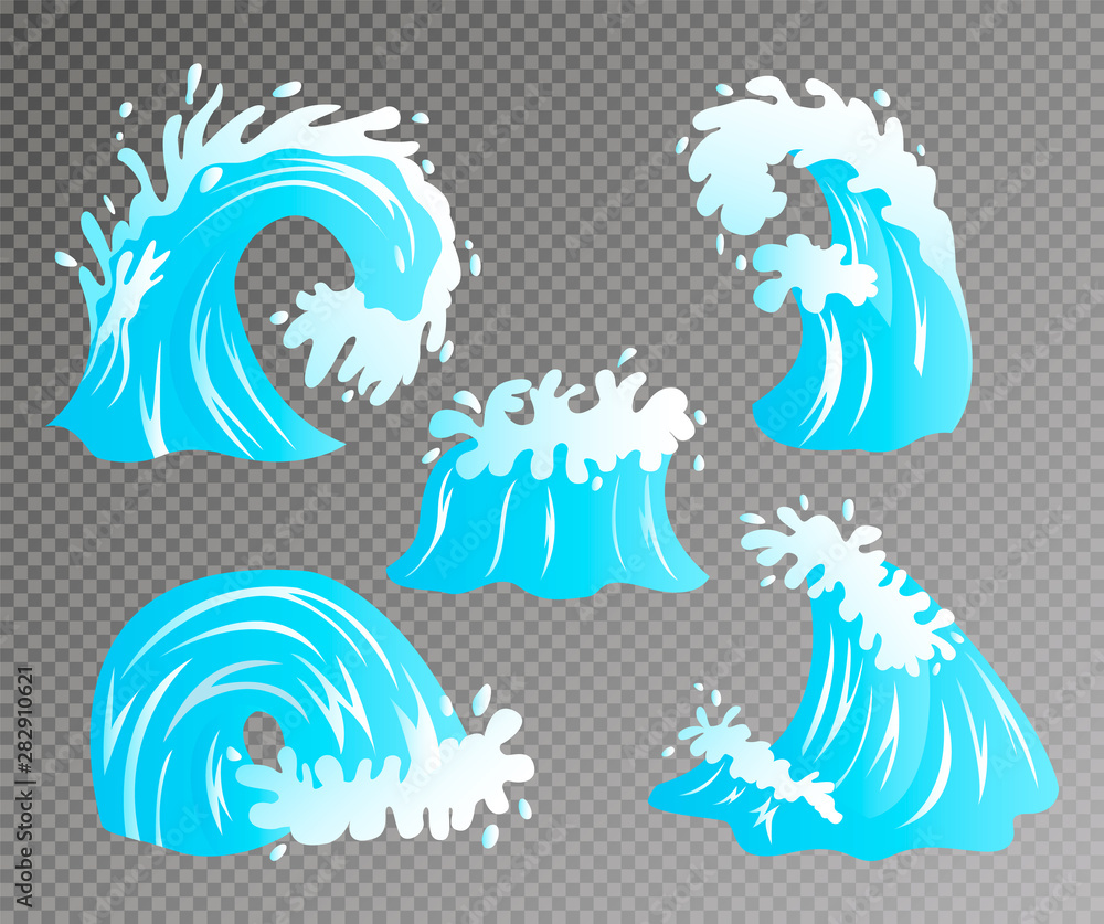 Sea waves cartoon Sea waves cartoon