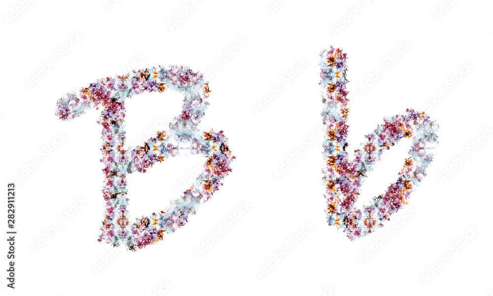 Flower alphabet. Colorful font. Uppercase, lowercase and numbers. Flower alphabet. Colorful font. Uppercase, lowercase and numbers.