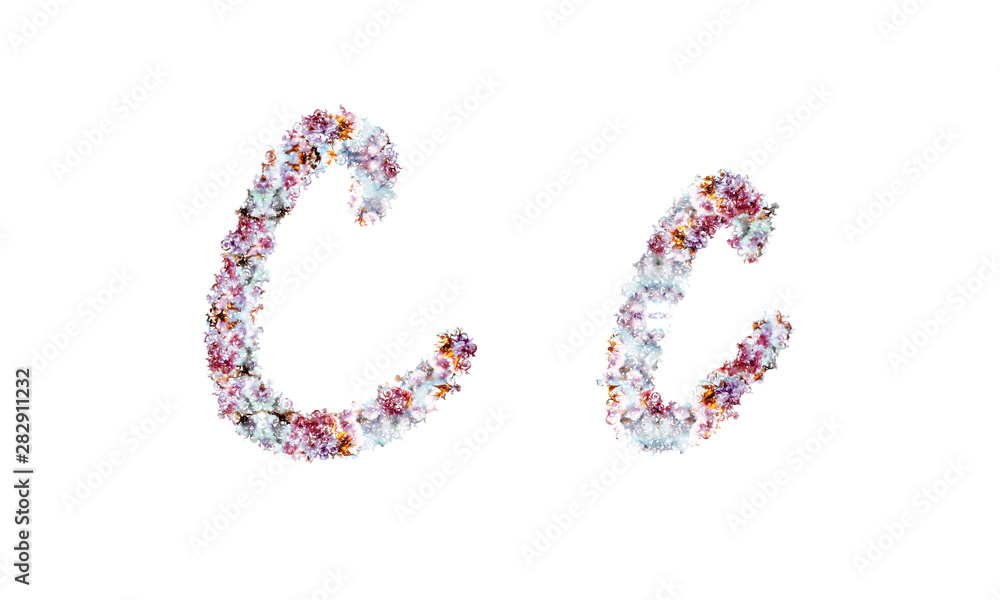 Flower alphabet. Colorful font. Uppercase, lowercase and numbers. Flower alphabet. Colorful font. Uppercase, lowercase and numbers.