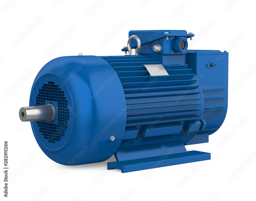 Industrial Electric Motor Isolated Industrial Electric Motor Isolated