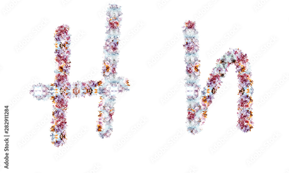 Flower alphabet. Colorful font. Uppercase, lowercase and numbers. Flower alphabet. Colorful font. Uppercase, lowercase and numbers.