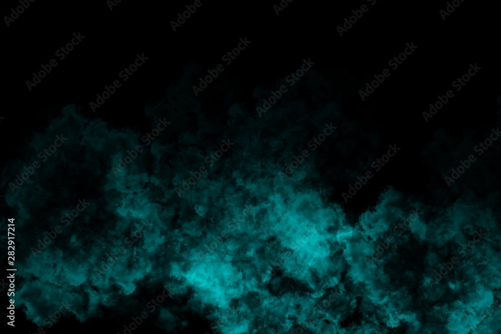 Obraz premium abstract colored dust explosion on a black background.abstract powder splatted background.