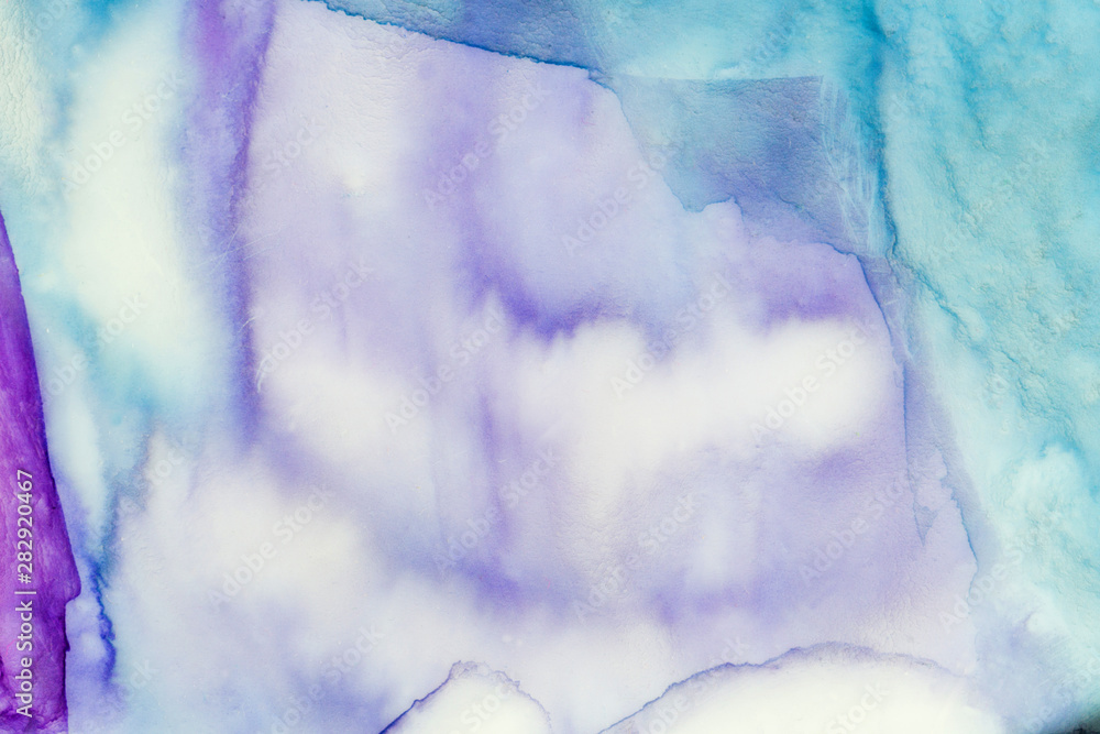 Fototapeta premium Abstact blue and purple watercolor grunge background
