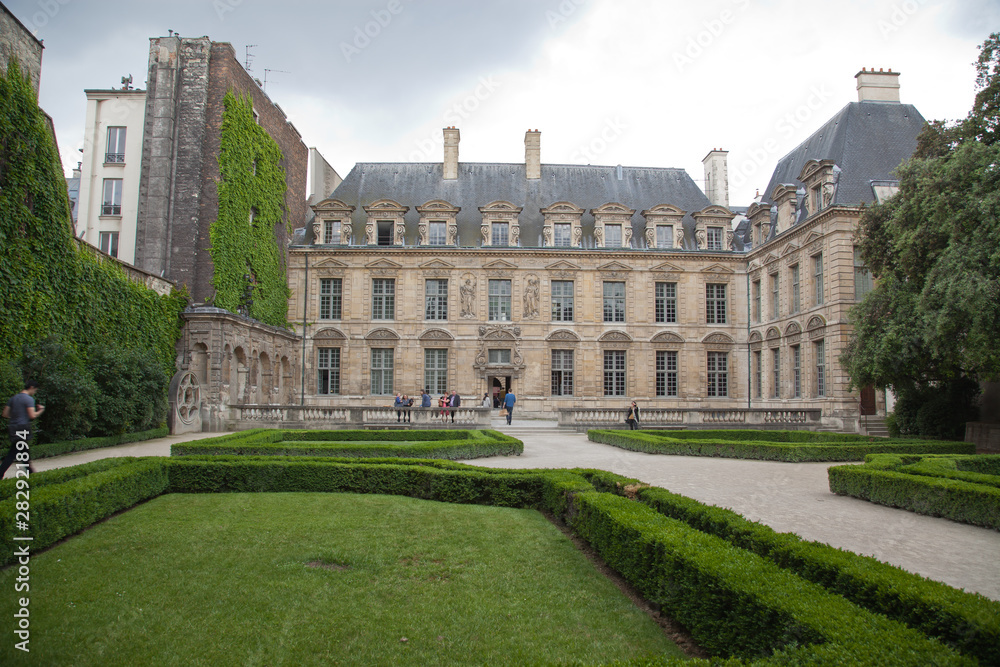 Classic french castle in Paris. 