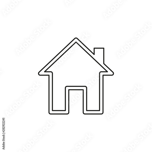 home icon, vector real estate house, residential
