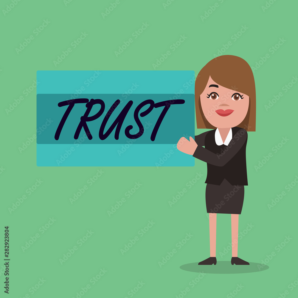Text sign showing Trust. Conceptual photo firm belief in reliability truth or ability someone something Family. Text sign showing Trust. Conceptual photo firm belief in reliability truth or ability someone something Family.
